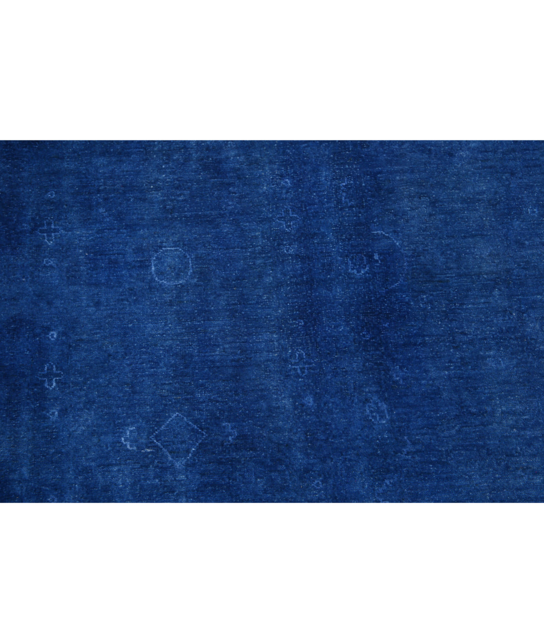 Overdye 14'1'' X 20'6'' Hand-Knotted Wool Rug 14'1'' x 20'6'' (423 X 615) / Blue / Blue