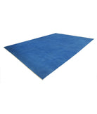 Overdye 11'7'' X 16'0'' Hand-Knotted Wool Rug 11'7'' x 16'0'' (348 X 480) / Blue / Blue