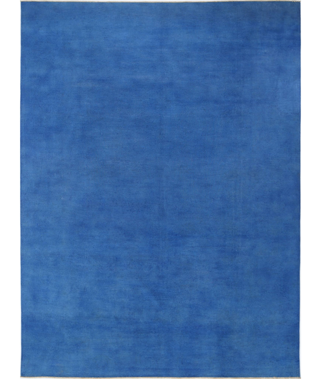 Overdye 11'7'' X 16'0'' Hand-Knotted Wool Rug 11'7'' x 16'0'' (348 X 480) / Blue / Blue