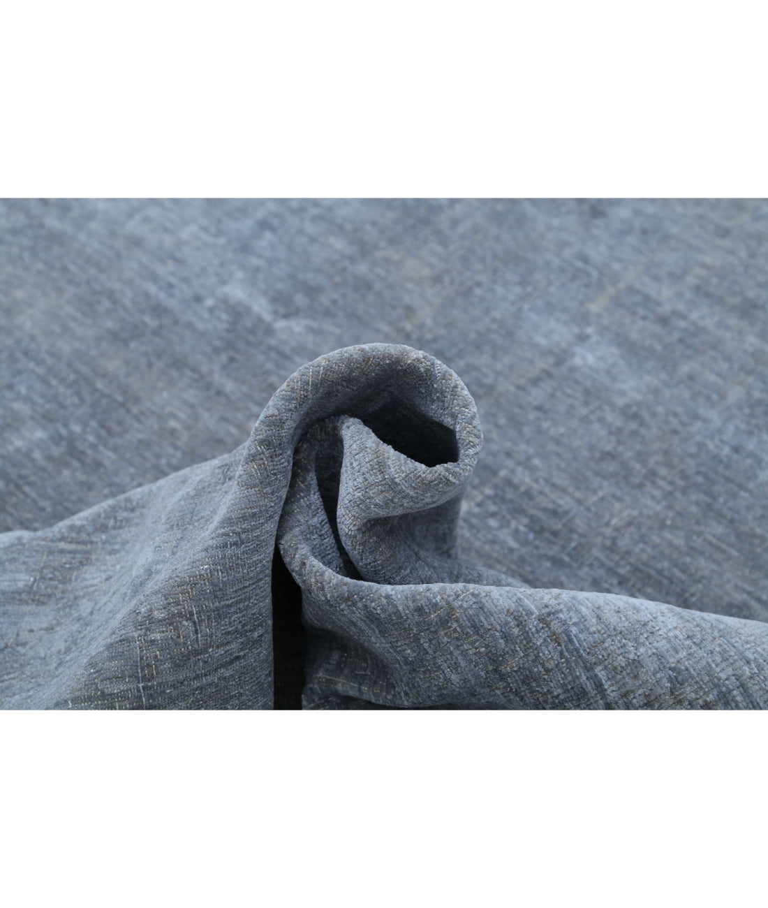 Overdye 9'9'' X 13'1'' Hand-Knotted Wool Rug 9'9'' x 13'1'' (293 X 393) / Grey / Grey