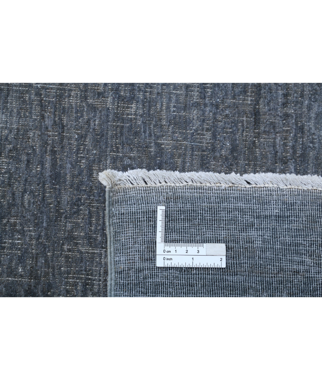 Overdye 9'9'' X 13'1'' Hand-Knotted Wool Rug 9'9'' x 13'1'' (293 X 393) / Grey / Grey