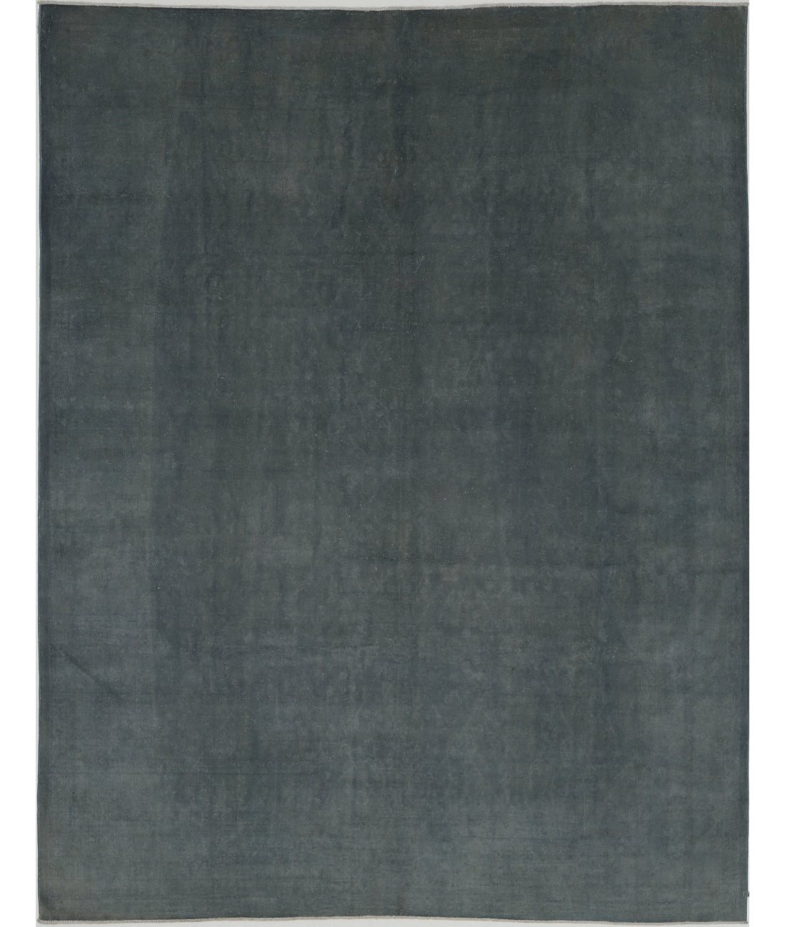 Overdye 9'1'' X 11'8'' Hand-Knotted Wool Rug 9'1'' x 11'8'' (273 X 350) / Blue / Blue