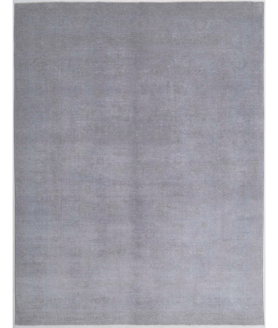 Overdye 8'7'' X 11'3'' Hand-Knotted Wool Rug 8'7'' x 11'3'' (258 X 338) / Grey / N/A