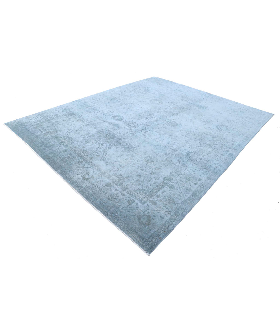 Overdye 8'10'' X 11'3'' Hand-Knotted Wool Rug 8'10'' x 11'3'' (265 X 338) / Blue / N/A