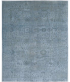 Overdye 8'10'' X 11'3'' Hand-Knotted Wool Rug 8'10'' x 11'3'' (265 X 338) / Blue / N/A