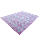 Artemix 8'9'' X 11'7'' Hand-Knotted Wool Rug 8'9'' x 11'7'' (263 X 348) / Purple / Teal