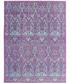 Artemix 8'9'' X 11'7'' Hand-Knotted Wool Rug 8'9'' x 11'7'' (263 X 348) / Purple / Teal