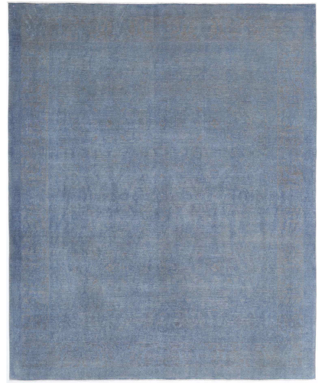 Overdye 7'10'' X 9'11'' Hand-Knotted Wool Rug 7'10'' x 9'11'' (235 X 298) / Grey / Charcoal