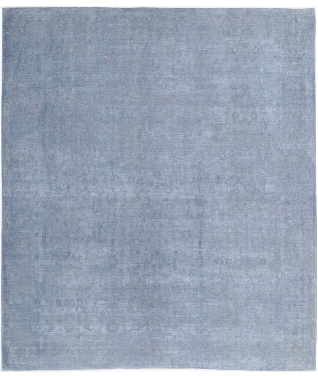 Overdye 8'1'' X 9'5'' Hand-Knotted Wool Rug 8'1'' x 9'5'' (243 X 283) / Grey / Grey