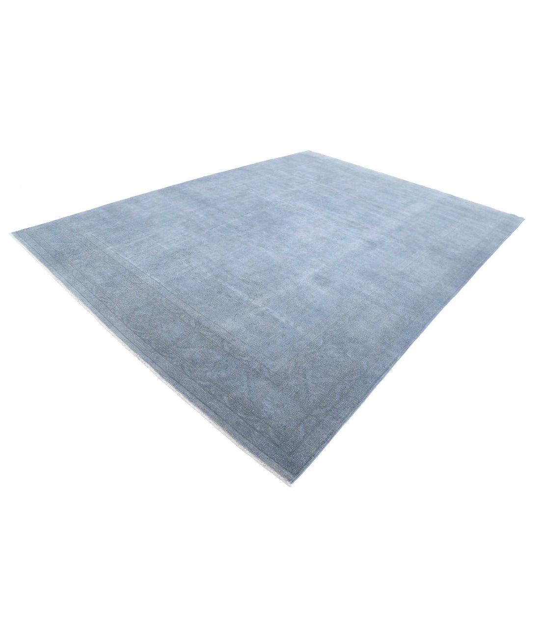 Overdye 8'9'' X 11'10'' Hand-Knotted Wool Rug 8'9'' x 11'10'' (263 X 355) / Grey / Grey