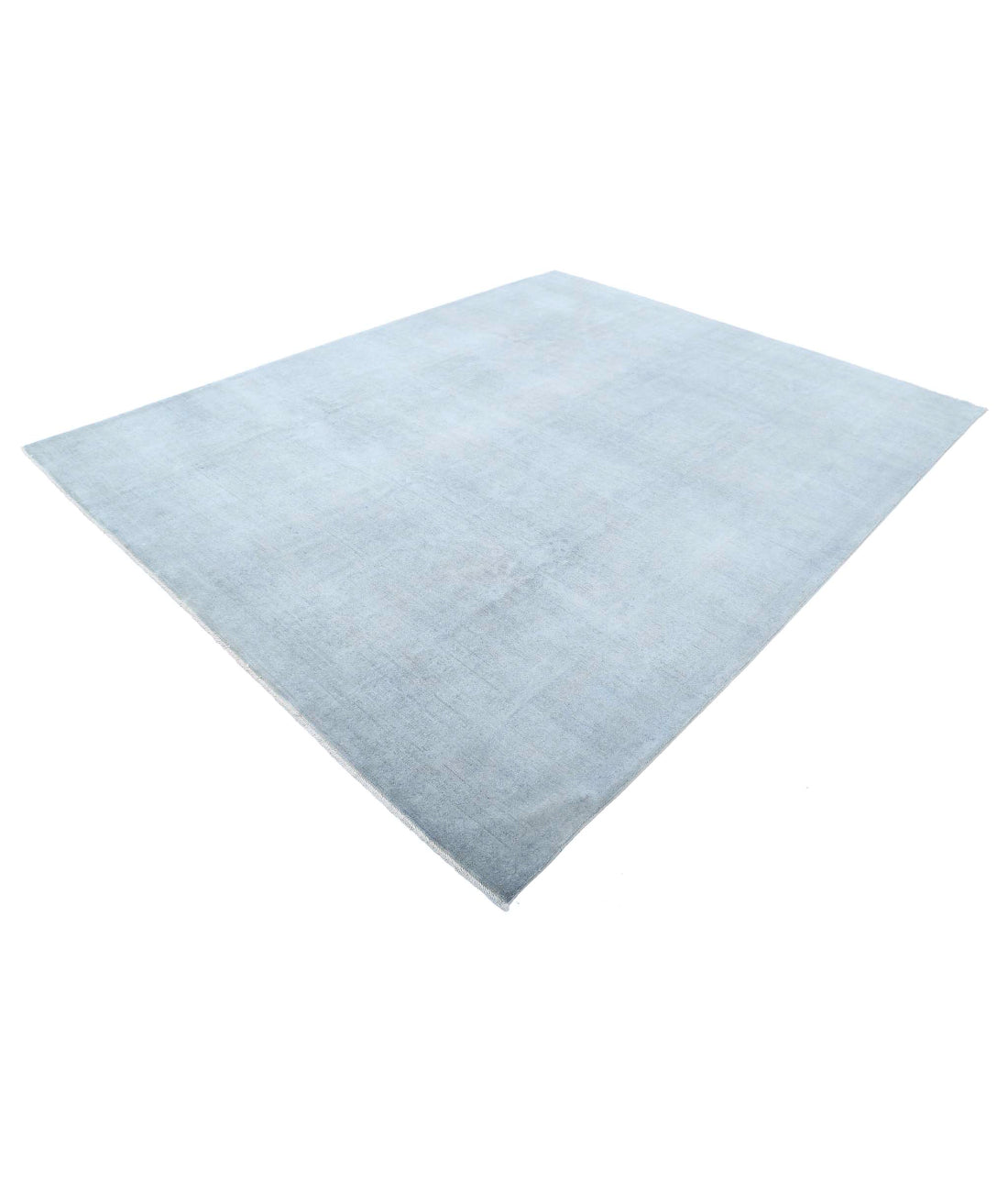 Overdye 8'0'' X 9'10'' Hand-Knotted Wool Rug 8'0'' x 9'10'' (240 X 295) / Blue / Blue