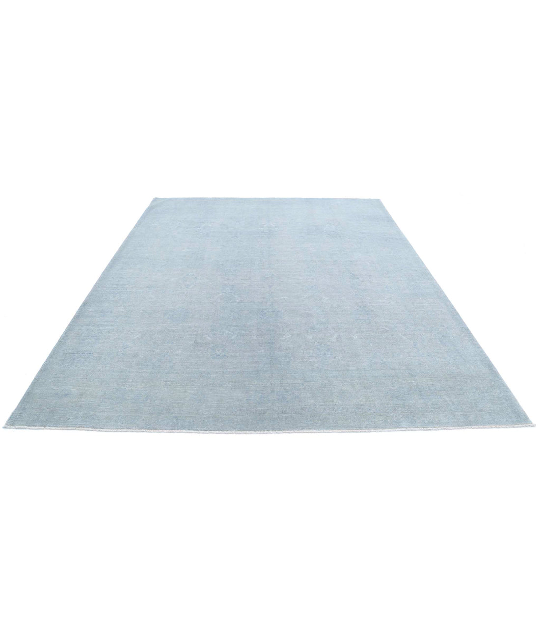 Overdye 8'0'' X 9'10'' Hand-Knotted Wool Rug 8'0'' x 9'10'' (240 X 295) / Blue / Blue