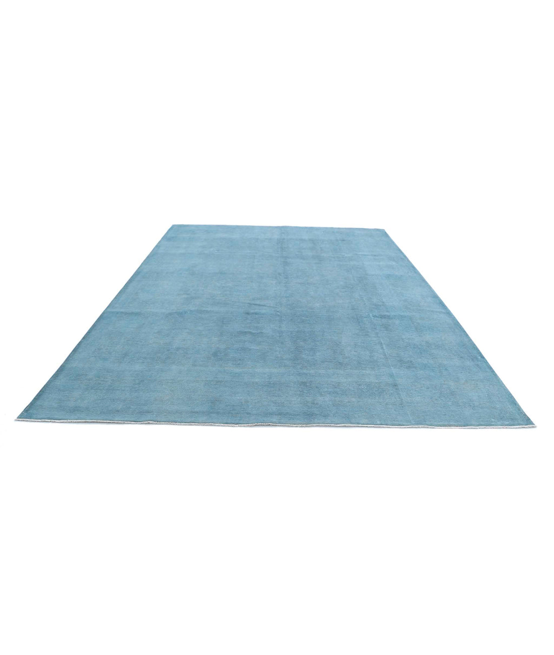 Overdye 9'0'' X 11'11'' Hand-Knotted Wool Rug 9'0'' x 11'11'' (270 X 358) / Blue / N/A