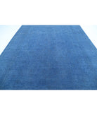 Overdye 9'8'' X 13'7'' Hand-Knotted Wool Rug 9'8'' x 13'7'' (290 X 408) / Blue / Blue