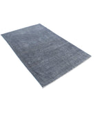 Overdye 3'10'' X 6'0'' Hand-Knotted Wool Rug 3'10'' x 6'0'' (115 X 180) / Grey / Grey