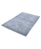 Overdye 3'10'' X 6'0'' Hand-Knotted Wool Rug 3'10'' x 6'0'' (115 X 180) / Grey / Grey