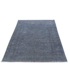 Overdye 3'10'' X 6'0'' Hand-Knotted Wool Rug 3'10'' x 6'0'' (115 X 180) / Grey / Grey