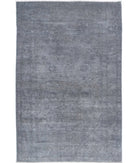 Overdye 3'10'' X 6'0'' Hand-Knotted Wool Rug 3'10'' x 6'0'' (115 X 180) / Grey / Grey