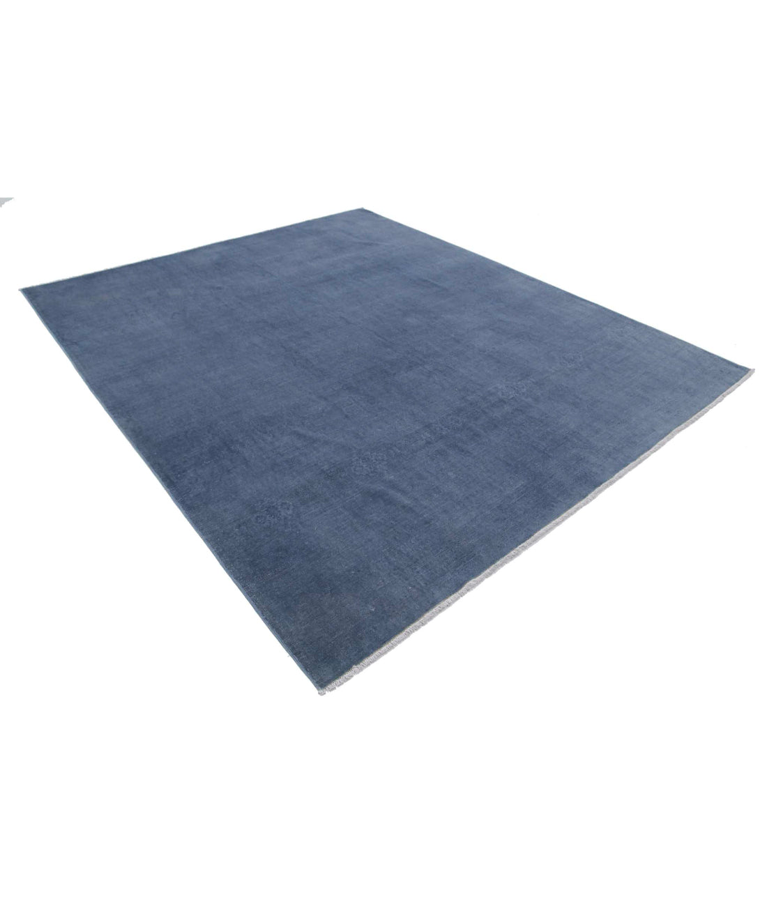 Overdye 8'1'' X 9'5'' Hand-Knotted Wool Rug 8'1'' x 9'5'' (243 X 283) / Grey / Grey