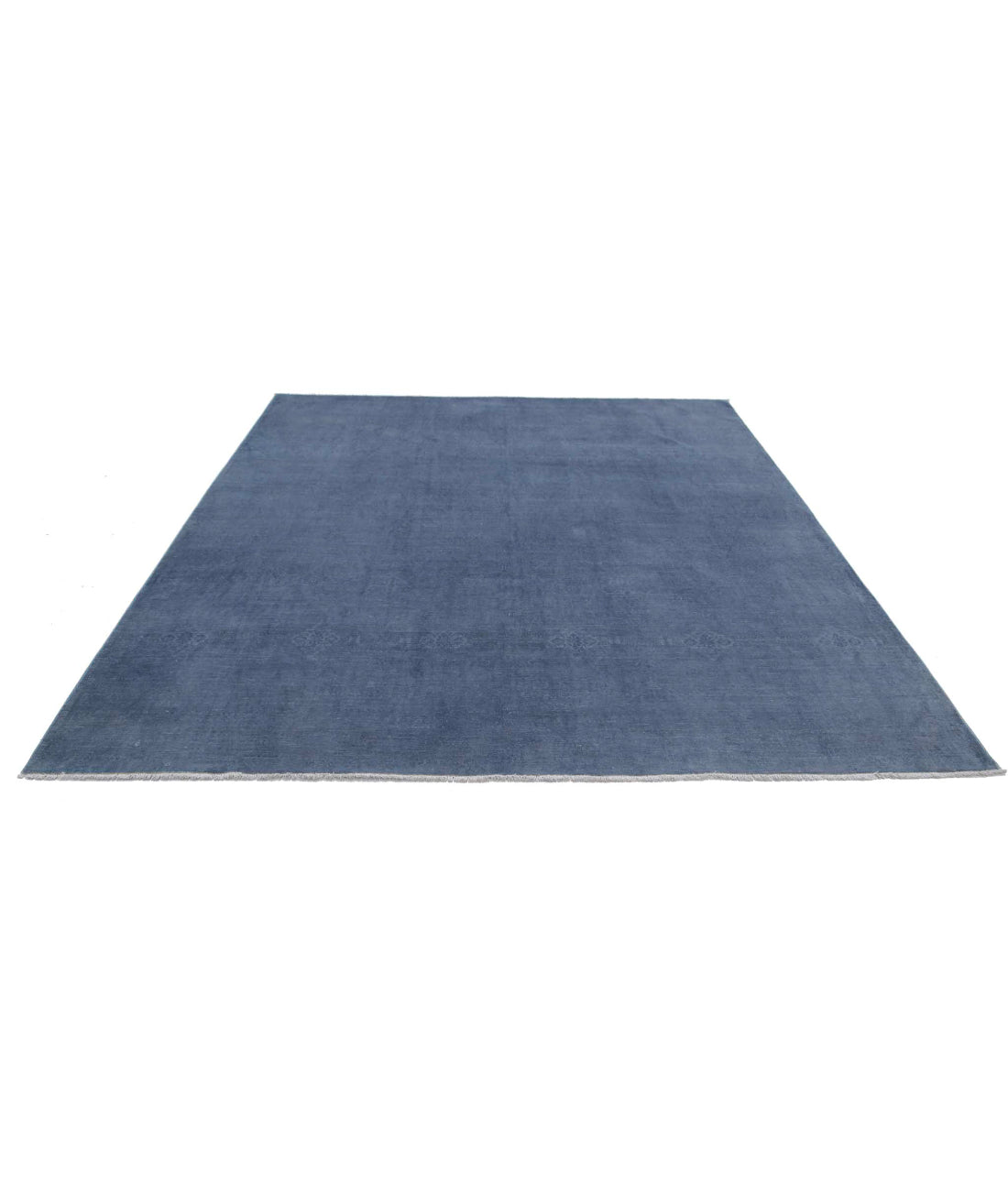 Overdye 8'1'' X 9'5'' Hand-Knotted Wool Rug 8'1'' x 9'5'' (243 X 283) / Grey / Grey