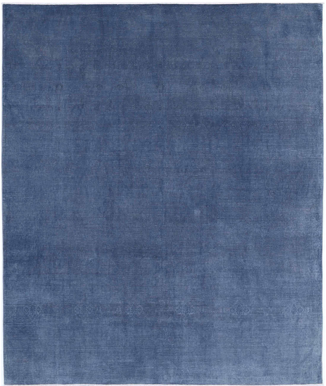 Overdye 8'1'' X 9'5'' Hand-Knotted Wool Rug 8'1'' x 9'5'' (243 X 283) / Grey / Grey