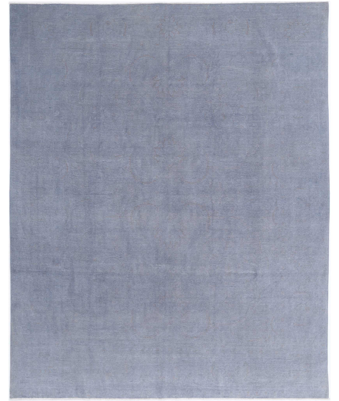 Overdye 7'11'' X 10'3'' Hand-Knotted Wool Rug 7'11'' x 10'3'' (238 X 308) / Grey / Grey