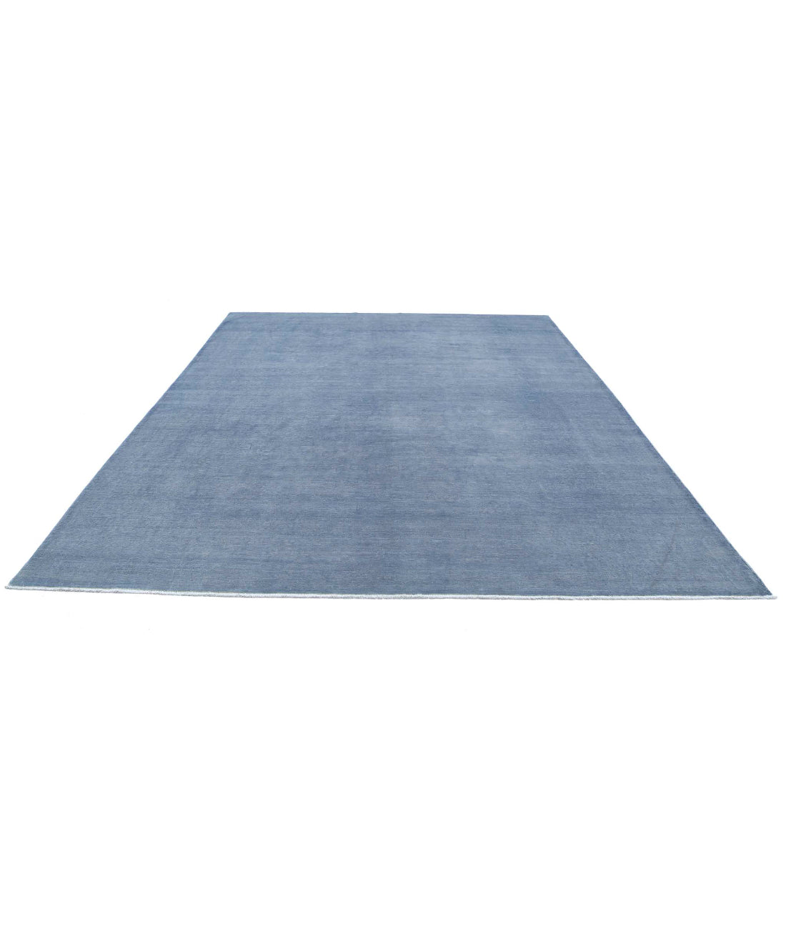 Overdye 8'11'' X 11'8'' Hand-Knotted Wool Rug 8'11'' x 11'8'' (268 X 350) / Grey / Grey