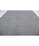 Overdye 11'10'' X 15'8'' Hand-Knotted Wool Rug 11'10'' x 15'8'' (355 X 470) / Grey / Grey