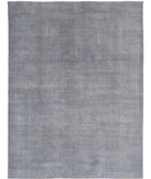 Overdye 11'10'' X 15'8'' Hand-Knotted Wool Rug 11'10'' x 15'8'' (355 X 470) / Grey / Grey