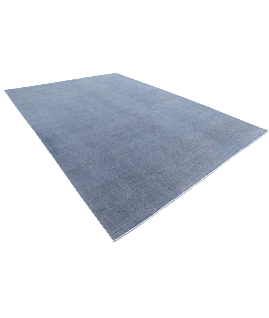 Overdye 9'10'' X 13'11'' Hand-Knotted Wool Rug 9'10'' x 13'11'' (295 X 418) / Grey / Grey