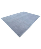 Overdye 9'10'' X 13'11'' Hand-Knotted Wool Rug 9'10'' x 13'11'' (295 X 418) / Grey / Grey