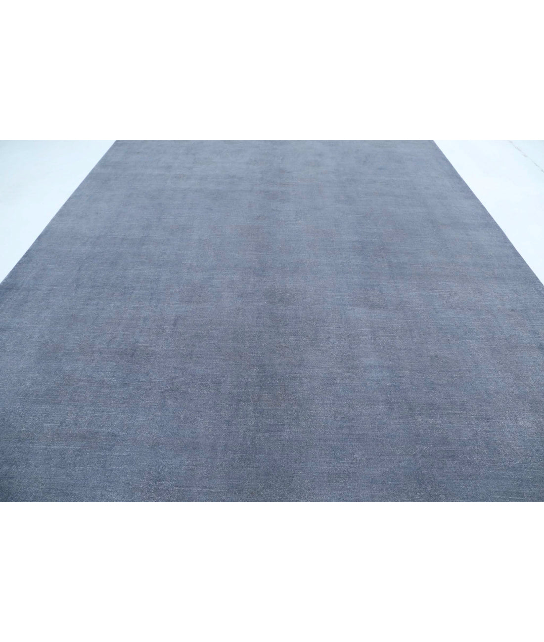 Overdye 9'10'' X 13'11'' Hand-Knotted Wool Rug 9'10'' x 13'11'' (295 X 418) / Grey / Grey