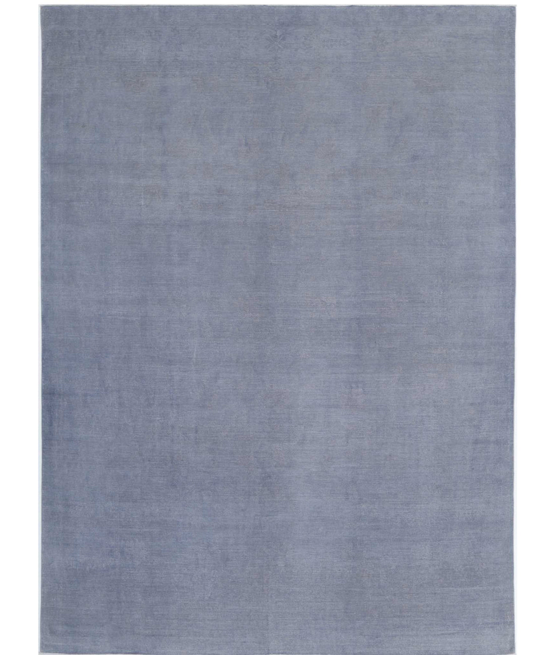 Overdye 9'10'' X 13'11'' Hand-Knotted Wool Rug 9'10'' x 13'11'' (295 X 418) / Grey / Grey