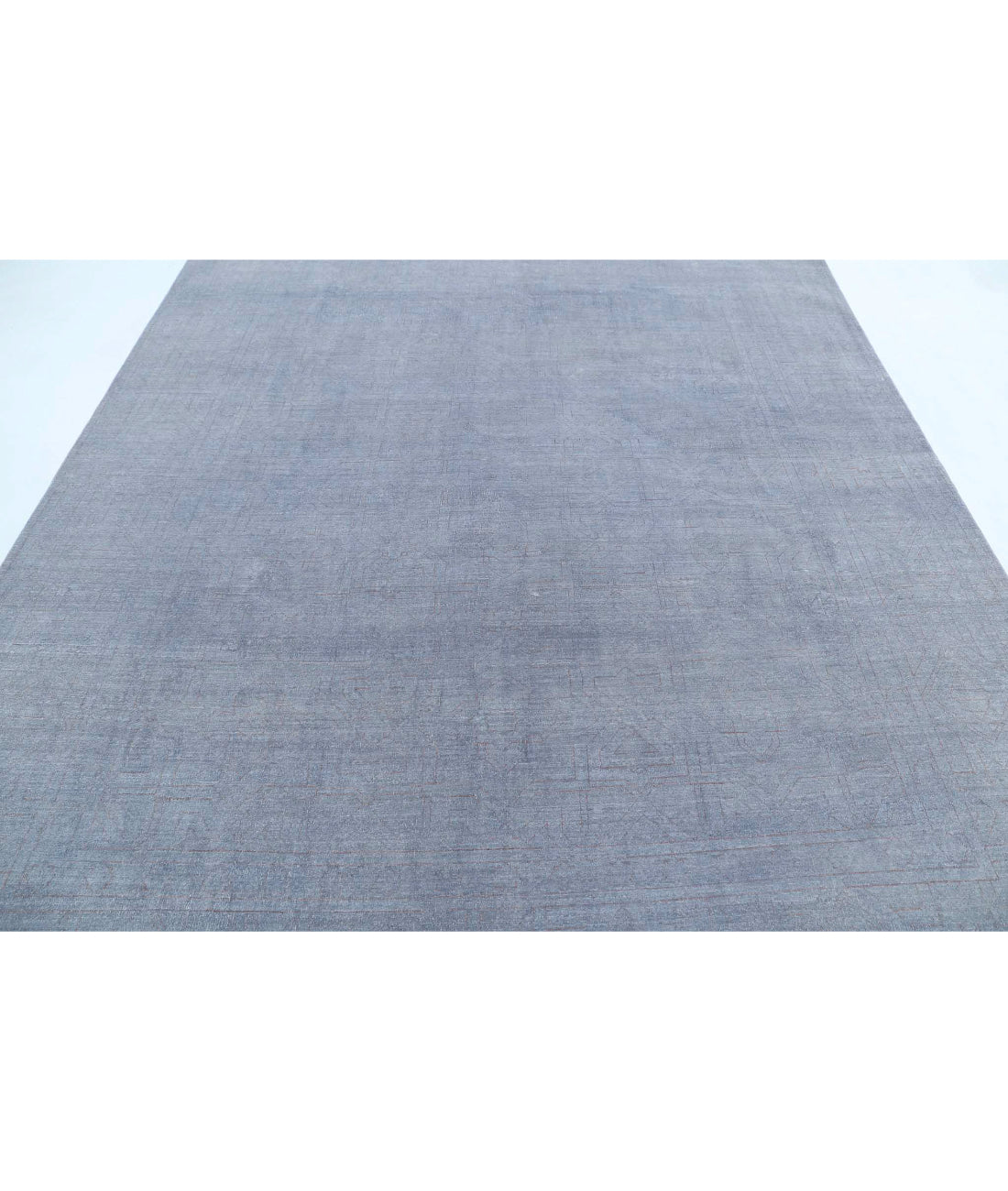 Overdye 7'11'' X 9'1'' Hand-Knotted Wool Rug 7'11'' x 9'1'' (238 X 273) / Grey / Grey