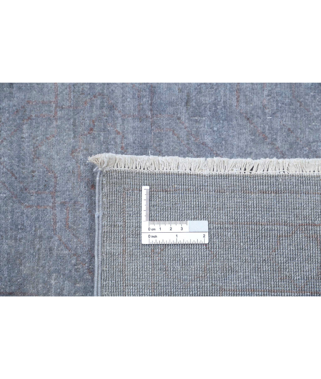 Overdye 7'11'' X 9'1'' Hand-Knotted Wool Rug 7'11'' x 9'1'' (238 X 273) / Grey / Grey