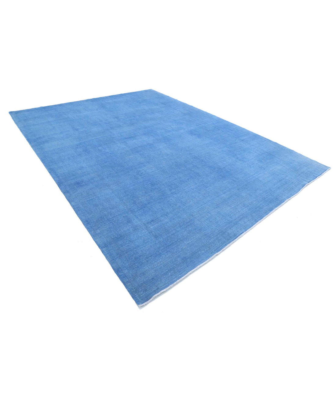 Overdye 9'1'' X 12'0'' Hand-Knotted Wool Rug 9'1'' x 12'0'' (273 X 360) / Blue / Blue