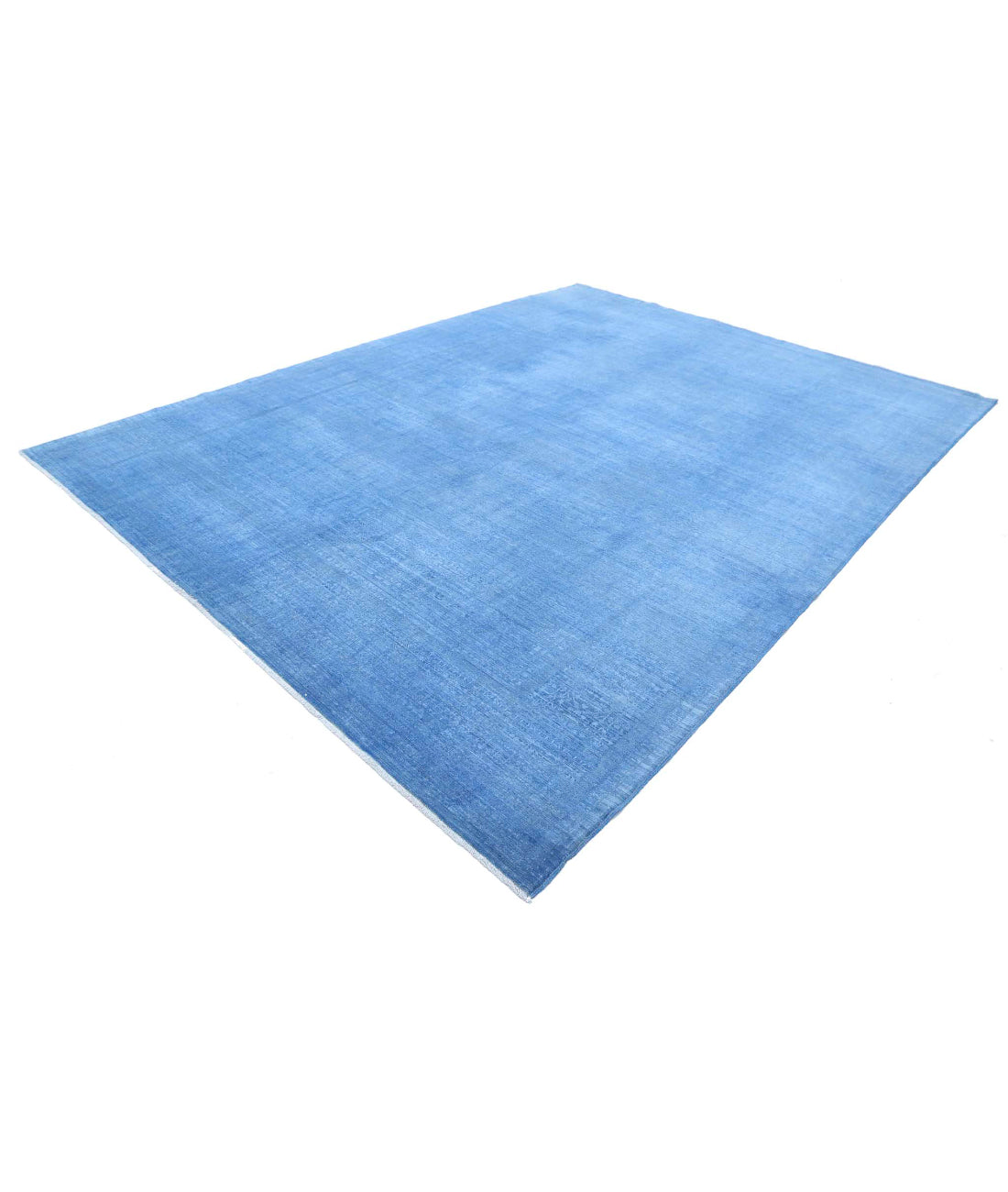 Overdye 9'1'' X 12'0'' Hand-Knotted Wool Rug 9'1'' x 12'0'' (273 X 360) / Blue / Blue