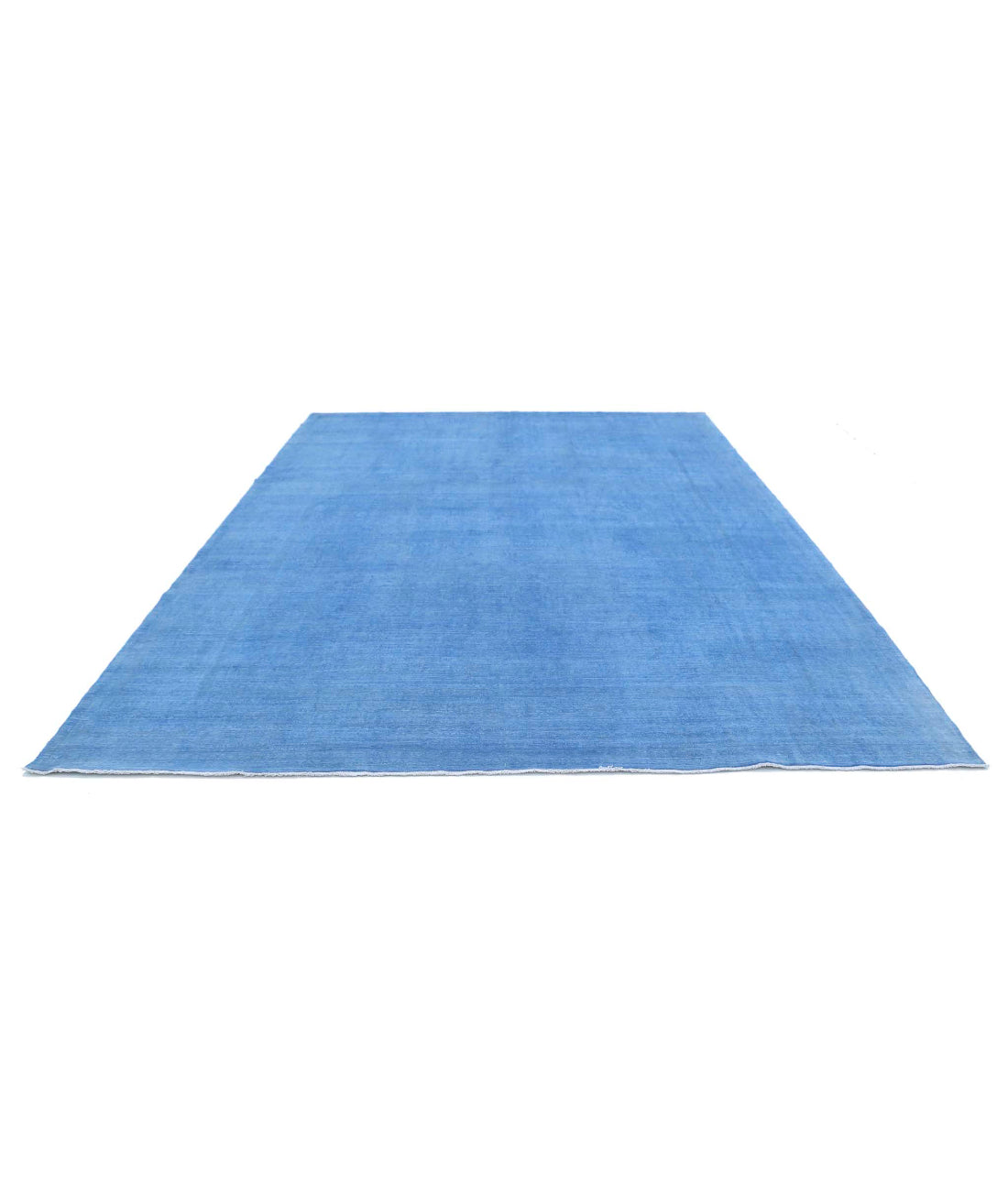 Overdye 9'1'' X 12'0'' Hand-Knotted Wool Rug 9'1'' x 12'0'' (273 X 360) / Blue / Blue