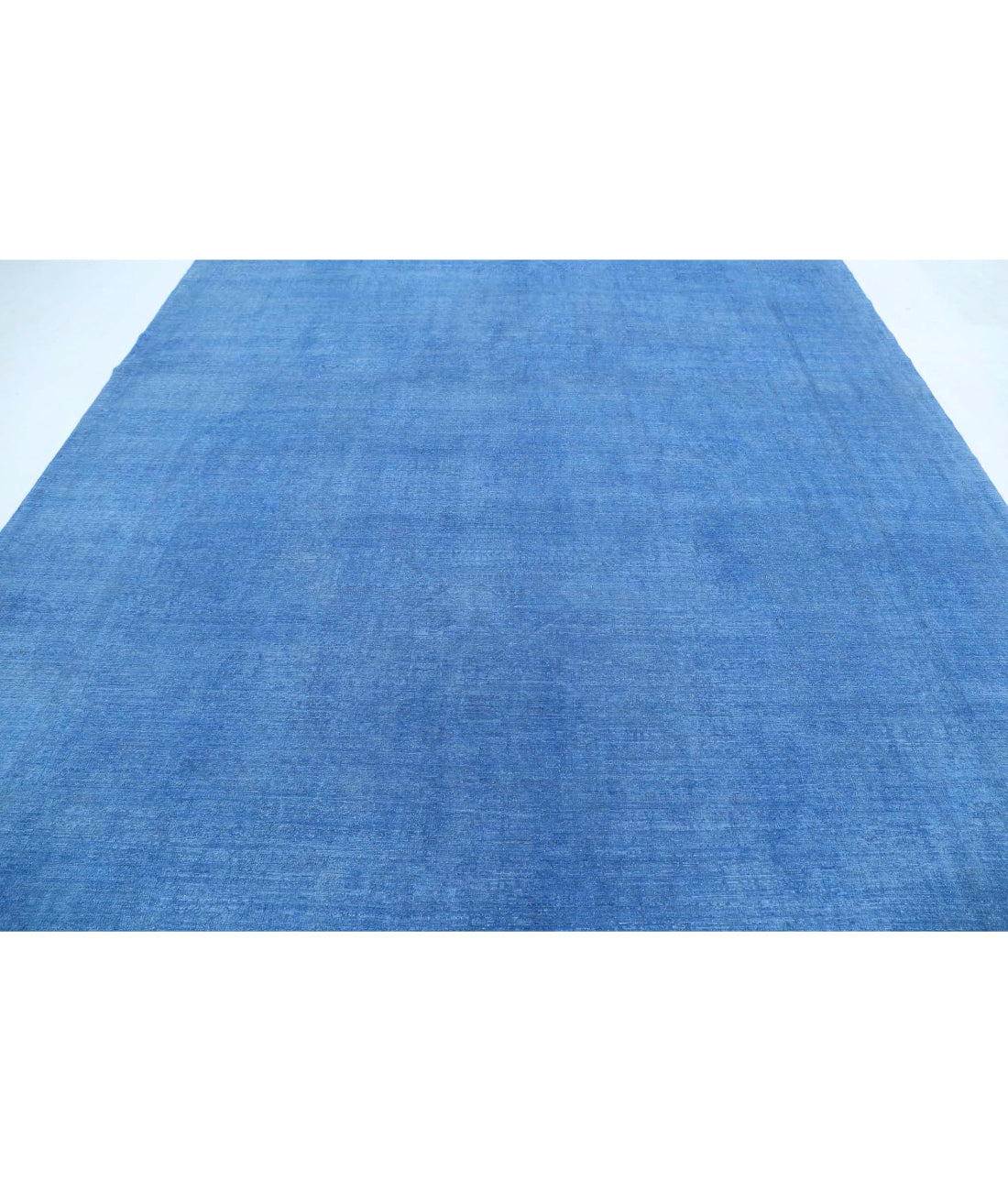 Overdye 9'1'' X 12'0'' Hand-Knotted Wool Rug 9'1'' x 12'0'' (273 X 360) / Blue / Blue