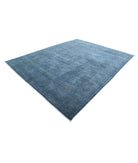 Overdye 8'11'' X 11'6'' Hand-Knotted Wool Rug 8'11'' x 11'6'' (268 X 345) / Blue / Grey