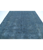 Overdye 8'11'' X 11'6'' Hand-Knotted Wool Rug 8'11'' x 11'6'' (268 X 345) / Blue / Grey