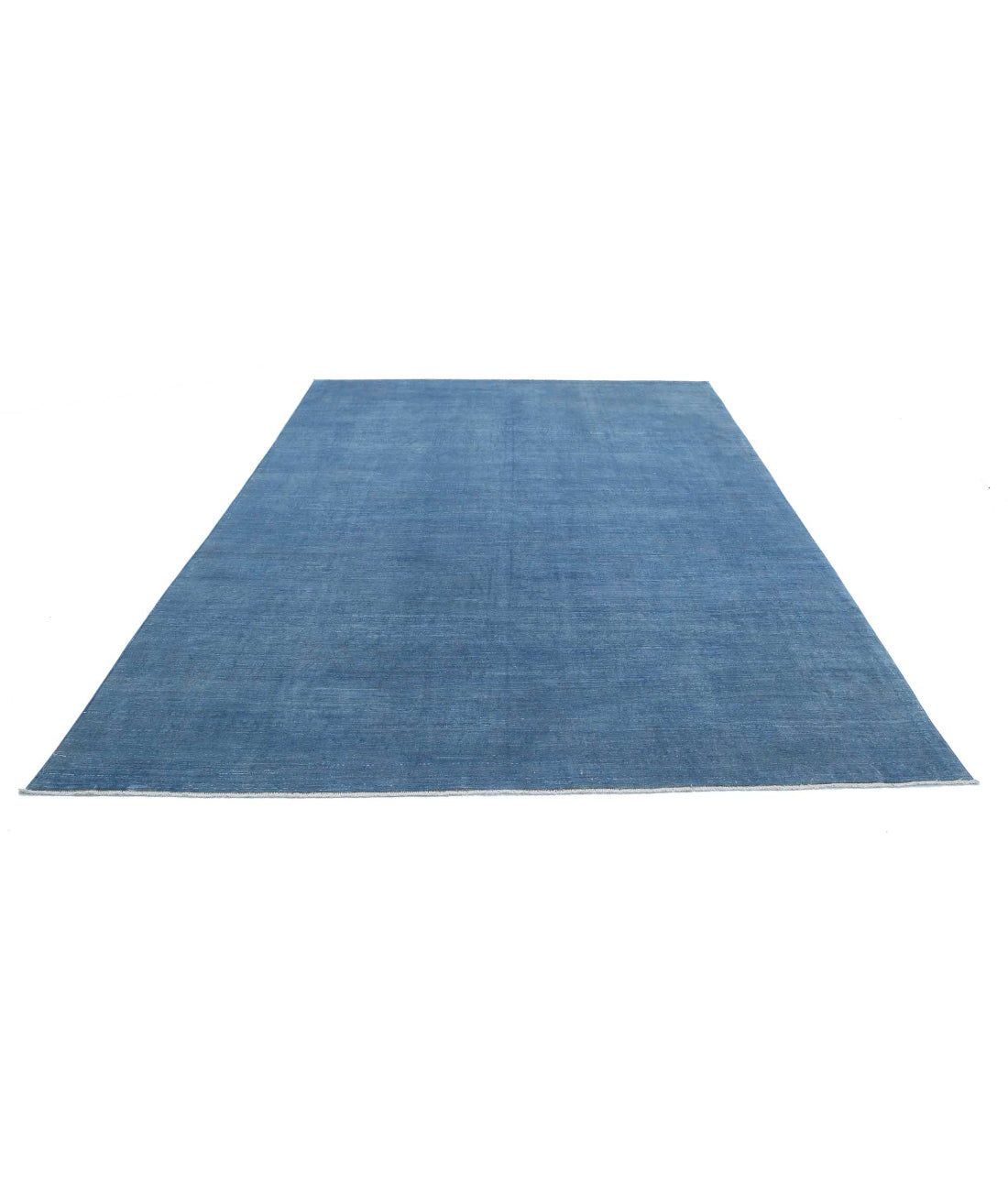 Overdye 7'9'' X 11'0'' Hand-Knotted Wool Rug 7'9'' x 11'0'' (233 X 330) / Blue / Blue