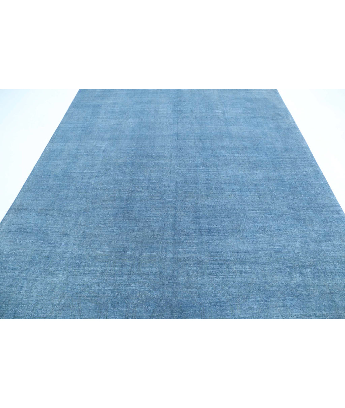 Overdye 7'9'' X 11'0'' Hand-Knotted Wool Rug 7'9'' x 11'0'' (233 X 330) / Blue / Blue