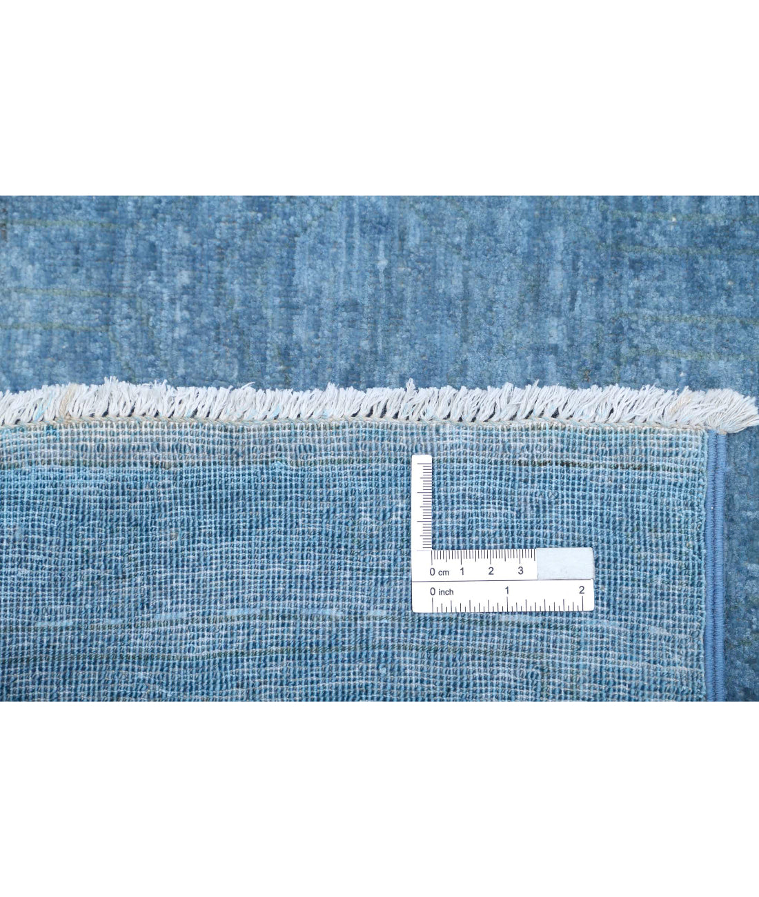 Overdye 7'9'' X 11'0'' Hand-Knotted Wool Rug 7'9'' x 11'0'' (233 X 330) / Blue / Blue