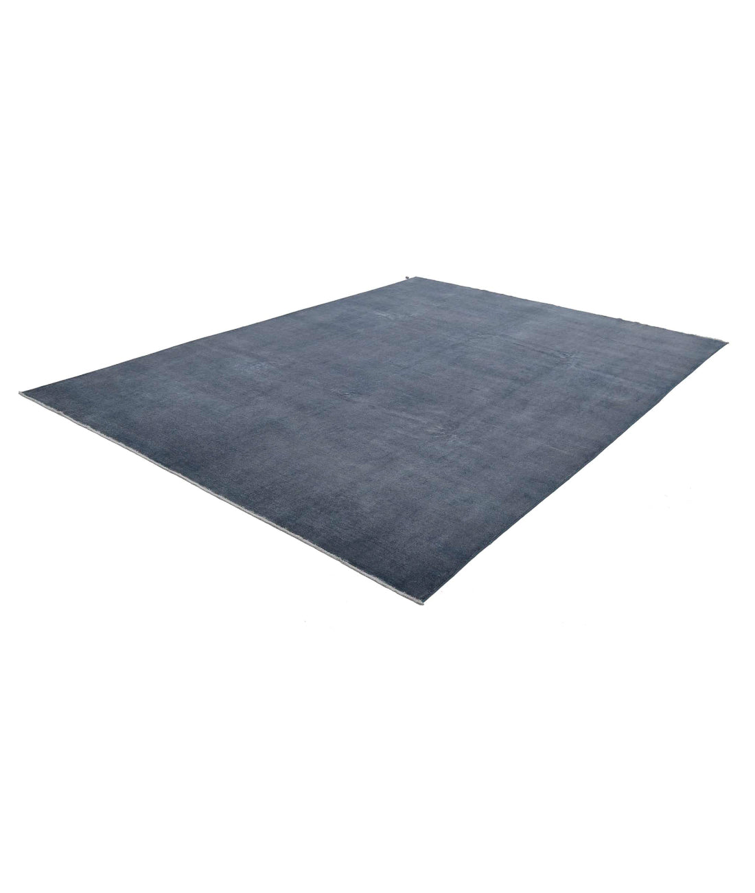 Overdye 8'9'' X 11'10'' Hand-Knotted Wool Rug 8'9'' x 11'10'' (263 X 355) / Charcoal / Charcoal