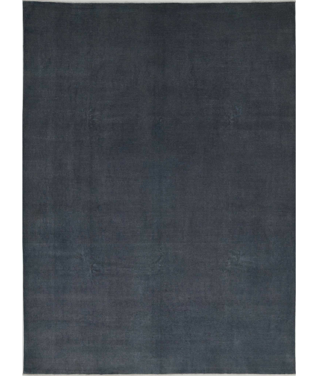 Overdye 8'9'' X 11'10'' Hand-Knotted Wool Rug 8'9'' x 11'10'' (263 X 355) / Charcoal / Charcoal