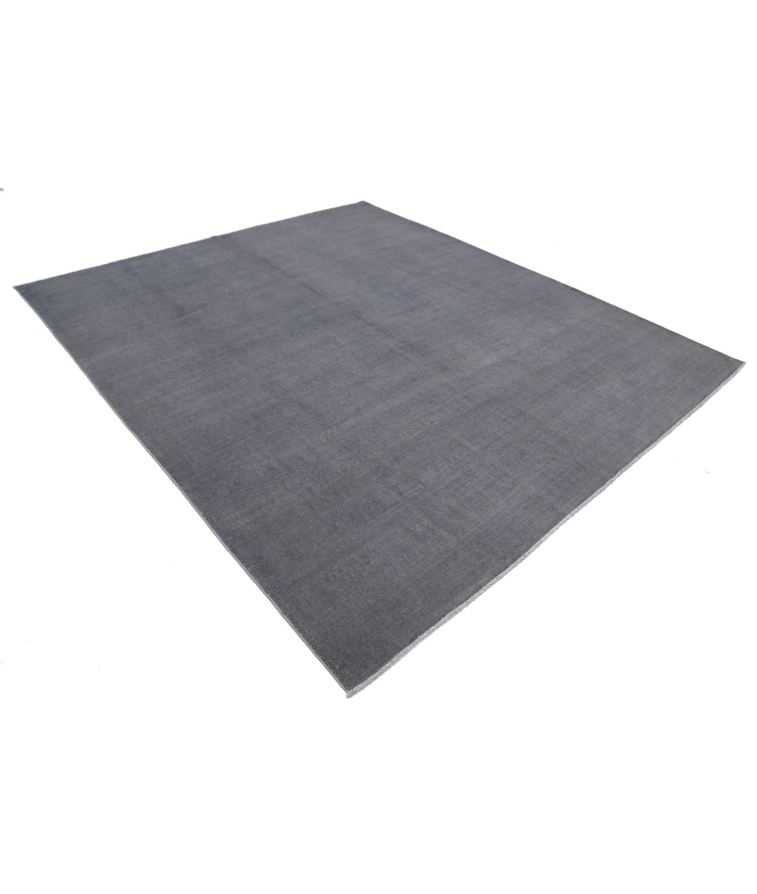 Overdye 8'1'' X 9'4'' Hand-Knotted Wool Rug 8'1'' x 9'4'' (243 X 280) / Grey / Grey