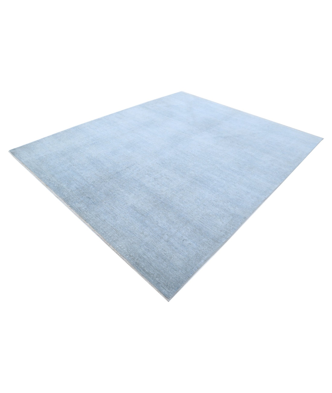 Overdye 8'0'' X 9'7'' Hand-Knotted Wool Rug 8'0'' x 9'7'' (240 X 288) / Blue / Blue
