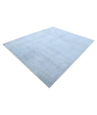Overdye 8'0'' X 9'7'' Hand-Knotted Wool Rug 8'0'' x 9'7'' (240 X 288) / Blue / Blue