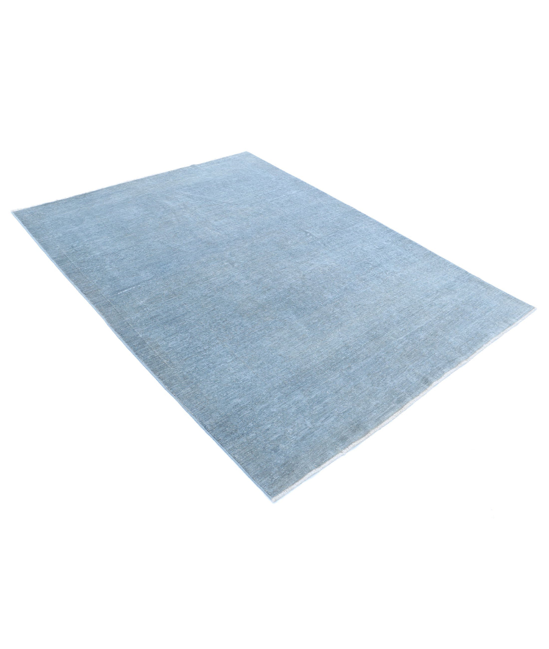 Overdye 5'2'' X 6'11'' Hand-Knotted Wool Rug 5'2'' x 6'11'' (155 X 208) / Blue / N/A